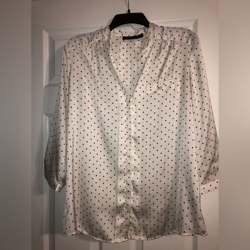 The Limited Vintage blouse black and white Polka Dot. Excellent condition.